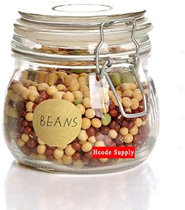 Hcode Natural Circle Kraft Paper Dots Price Stickers Brown Target Pasters 1.5 Inches Adhesive Price Stickers Writable Blank 500 Pieces Per Roll (1.5 inches)