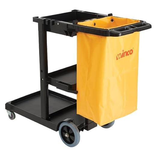 Winco PJC-4538 Heavy-Duty Janitor Cleaning Cart