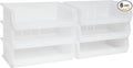 Akro-Mils 30255 AkroBins Plastic Storage Bins, Space-Saving Stackable Bins for Garage, Pantry, Craft Organization, 11-" x 16-" x 5-", Clear, 6-Pack