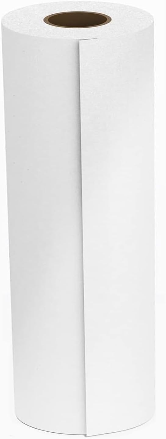 White Packing Paper Roll 17”W x 350'L Newsprint Paper Roll for Packing, Moving and Wrapping, Packaging Newsprint for Moving Supplies, Newsprint Paper for Sketching Crafting 1 Pack