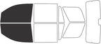 Rvinyl Window Tint Kit Compatible with Chevrolet Tahoe 2015-2020 - Black 20% - Single Ply No Bubble Film - Do it Yourself Vehicle Front Precut Kit