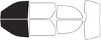 Rvinyl Window Tint Kit Compatible with Dodge Caravan 2001-2007 - Black 20% - Single Ply No Bubble Film - Do it Yourself Vehicle Front Precut Kit