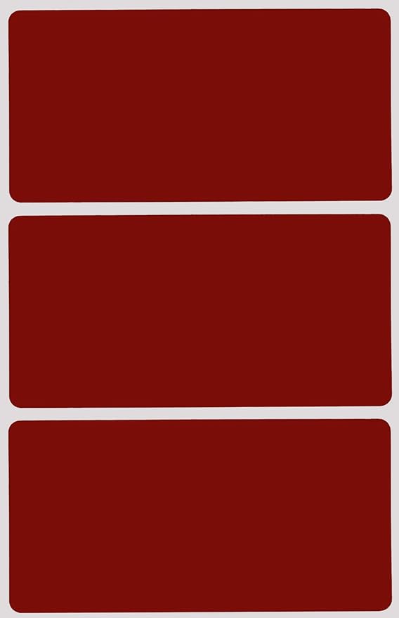 Royal Green Rectangular Stickers Color-Coding Labels for Organizing, Moving, and Storage Boxes 4" x 2" Stickers to Write On Name Tags,150-Pack (Red Velvet)