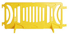 Billboard Barricade 42x96 Plastic Pedestrian Barricade- Yellow