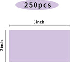 STARLIBOO Colored Labels Stickers 3 x 2 Inch, Rectangle Moving Labels Stickers, 250Pcs Garage Sale Price Stickers, Adhesive Moving Labels for Boxes(Lavender Purple)