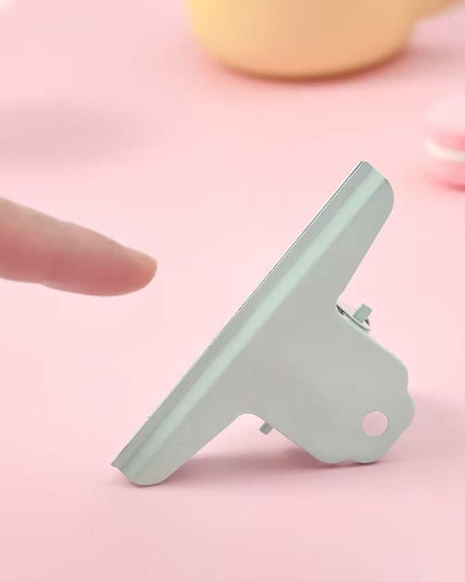 2PCS Extra Large Binder Clips Metal Bulldog Clips Large Paper Clamps Holder Chip Clips for Home School Office Drawing Bag White 3inch
