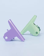 2PCS Extra Large Binder Clips Metal Bulldog Clips Large Paper Clamps Holder Chip Clips for Home School Office Drawing Bag Purple 3inch