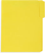 50 Yellow Fastener File Folders - 1/3 Cut Reinforced Tab - Durable 2 Prongs Bonded Fastener Designed to Organize Standard Medical Files, Office Reports - Letter Size, Yellow, 50 Pack