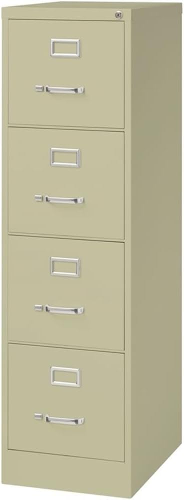 CommClad 4-Drawer Letter-Size Vertical File Cabinet (Putty)