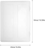 4pcs File Storage Box Clear Wear-resistant Plastic Document Organizer for Office Home Travel Portable Multipurpose File Box Case for Paper Receipts Magazine Protection