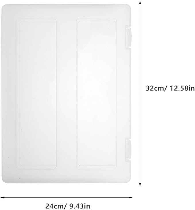 4pcs File Storage Box Clear Wear-resistant Plastic Document Organizer for Office Home Travel Portable Multipurpose File Box Case for Paper Receipts Magazine Protection