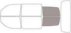 Rvinyl Window Tint Kit Compatible with Dodge Nitro 2007-2011 - Cargo - 50%