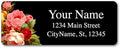 Personalized Return Address Labels - Vintage Roses Black - 60-1000 Custom Self-Adhesive Stickers