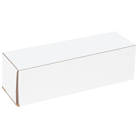 Box USA BM1033 10"L x 3"W x 3"H, White (Pack of 50)
