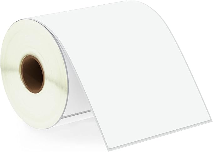BETCKEY - 4" x 5" (102 mm x 127 mm) Large Shipping & Multipurpose Labels Compatible with Zebra & Rollo Label Printer,Premium Adhesive & Perforated [1 Rolls, 350 Labels]