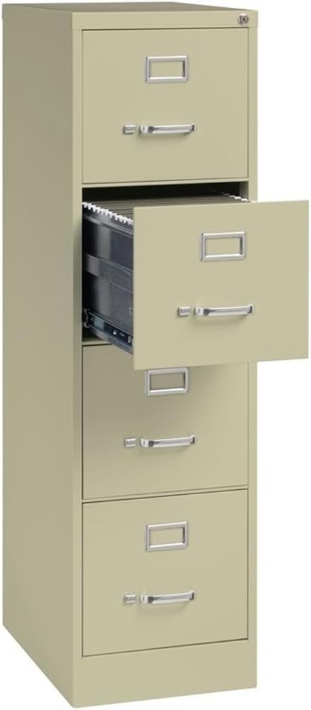 CommClad 4-Drawer Letter-Size Vertical File Cabinet (Putty)