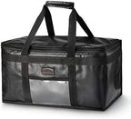New Star Foodservice 1028690 Commercial Quality Insulated Food Delivery Bag Full-Size, (21.5" W x 11" H x 12.5" D), Black