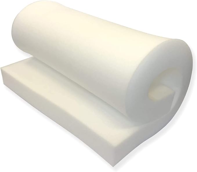 "AK Trading CO. AK-Trading Upholstery Medium Density 1"" Height x 24"" Width x 72"" Length-Home or Commercial Use Seat Replacement Cushion-Made in USA Foam" (FOAM-MD-1x24x72)