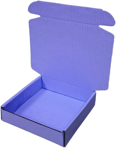 15 Pcs 5.1 x 5.1 x 1.2 inches Mini Size Shipping Boxes Corrugated Cardboard Mailer Boxes Bulk for Packaging Business Mailing Gift,Mini Mailer Boxes for Packaging (Lavender, 5.1 x 5.1 x 1.2")