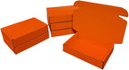 10 Pcs 11.8 x 7.9 x 3.2 inches Corrugated Cardboard Gift Boxes Recyclable Shipping Boxes for Mailing & Holidays, Wedding, Birthday, Gifts Packaging (Orange Red, 11.8 x 7.9 x 3.2")