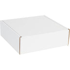 Box USA 12" Deluxe Shipping Boxes 12"L x 12"W x 4"H, 50-Pack - White Box Mailers for Packaging, Storage, Gifts or Bulk Business Orders