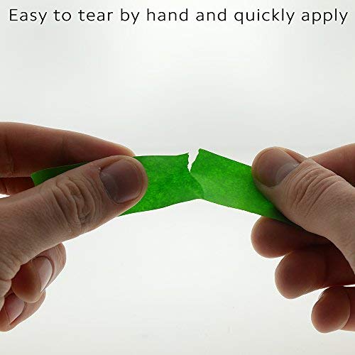 ChromaLabel 1 Inch Clean Remove Color Code Tape, 500 Inch Roll, Green