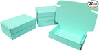 20 Pcs 14.2 x 10.2 x 2.4 inches Larger Size Shipping Boxes for Small Business Cardboard Corrugated Mailer Boxes for Shipping Packaging Holidays Craft Gifts Giving Products (Mint green)