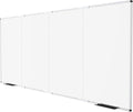 VIZ-PRO Magnetic Dry Erase Board, 120 X 48 Inches, Foldable Wall-Mounted Whiteboard with Silver Aluminum Frame & Marker Tray for School Office and Home 10' X 4'
