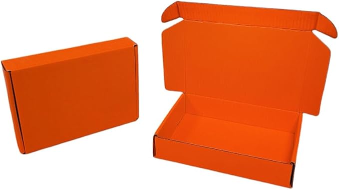 20 Pcs 15.8 x 11.8 x 3 inches Larger size Shipping Boxes for Small Business Cardboard Corrugated Mailer Boxes for Shipping Packaging Holidays Craft Gifts Giving Products (Orange Red, 15.8 x 11.8 x 3")
