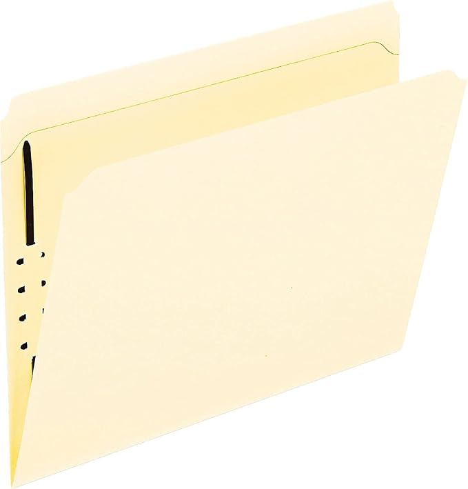 Pendaflex Manila Fastener Folders, Letter Size, 1 Fastener, Straight Cut, 50/BX (FM211)