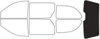 Rvinyl Window Tint Kit Compatible with Dodge Caravan 2001-2007 - Rear Windshield Precut Kit - 20%