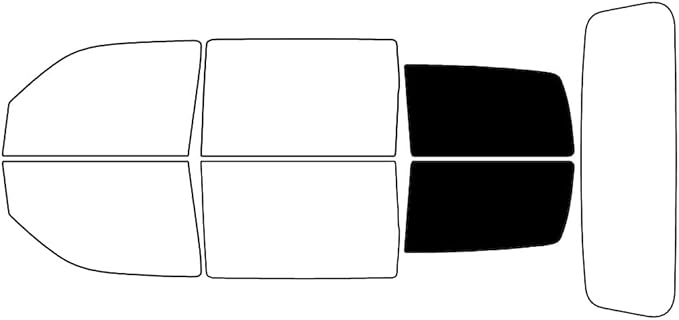 Rvinyl Window Tint Kit Compatible with Dodge Nitro 2007-2011 - Cargo - 5%