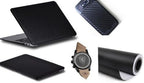 3D Carbon Fiber Film Twill Weave Vinyl Sheet Roll Wrap (36" X 60", Black)