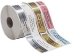 Return Address Labels - Roll of 500 Personalized Labels (Silver)