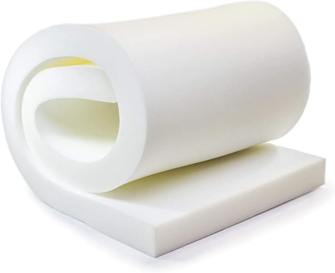 AK TRADING CO. AK-Trading Upholstery High Density 2" Height x 24" Width x 72" Length-Home or Commercial Use Seat Replacement Cushion-Made in USA Foam