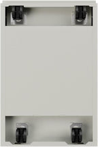 Scranton & Co 3-Drawer Modern Metal Mobile Pedestal File Cabinet in Light Gray