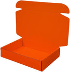 12 Pcs 14.2 x 11.8 x 2.4 inches Large Szie Corrugated Cardboard Gift Boxes Recyclable Shipping Boxes for Mailing & Holidays, Wedding, Birthday, Gifts Packaging (Orange Red, 14.2 x 11.8 x 2.4")