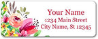 Personalized Return Address Labels - Beautiful Flowers - Self Adhesive Stickers (60-1020 Full Color Labels)