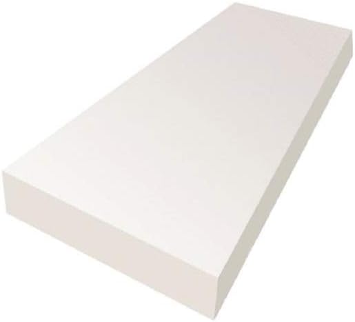FoamRush 10" x 24" x 72" High Density Upholstery Foam Cushion (Seat Replacement, Upholstery Sheet, Foam Padding) Made in USA Fast