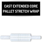 PSBM 144 Rolls 20 Inch x 1000 Feet 90 Gauge Stretch Film/Wrap with Handles, Heavy Duty Industrial Strength Clear Shrink Plastic Wrap for Moving, Packing, Shipping, Pallet Wrapping & Storage