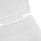 PartyKindom Large A4 File Organizer Box with Lid, Plastic Document Storage Case for Certificates and Photos, Desktop Office Storage Container for Papers and Small Items