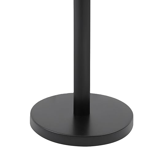 Crowd Control Barriers Black Gold Stanchions Posts, 4 Black Ropes and 8pcs Stainless Steel Poles with Hollow Base, Stanchions with Ropes Set for Airport,Parties,Grand Opening