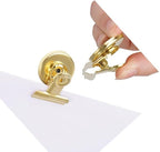 Strong Magnetic Clips, 20 Pack, 1-1/4 Inch, 31 mm, Gold, Refrigerator Magnet Clips, Medium Clip Magnets, Office Supplies, Photo Displays