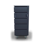 Meese 72P Commercial Laundry Linen Truck Cart, Polyethylene (HDPE), Poly Base, Bulk-Trux Mobile Laundry Cart with Two Swivel & Two Rigid Wheels, 38-Bushel / 48 Cu. Ft. Capacity, Black