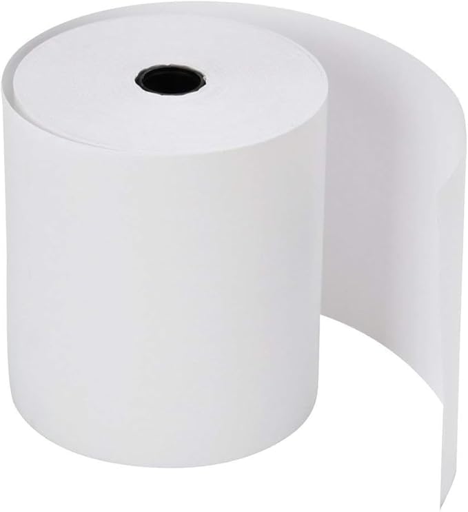 3-1/8" (80mm) X 230' (3"dia) Cash Register Thermal Paper Case of 50 Rolls POS