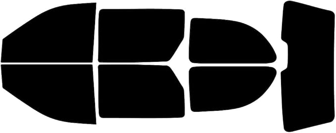 Rvinyl Window Tint Kit Compatible with Dodge Caravan 2001-2007 - Black 5% - Single Ply No Bubble Film - Do it Yourself Vehicle Complete Precut Kit