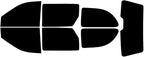 Rvinyl Window Tint Kit Compatible with Dodge Caravan 2001-2007 - Black 5% - Single Ply No Bubble Film - Do it Yourself Vehicle Complete Precut Kit