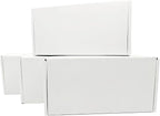 7x3.5x2 inch Small White Mailers Boxes Recyclable Corrugated Gift Box for Packaging Shipping Set of 10