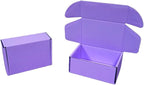 50 Pcs 4.3 x 3.1 x 2 inches Mini Size Corrugated Cardboard Gift Boxes Recyclable Shipping Boxes for Packing Jewelry Ornament Gift Craft Packaging Supplier (Lavender, 4.3 x 3.1 x 2")