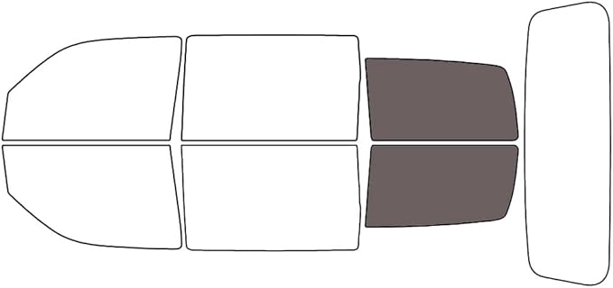 Rvinyl Window Tint Kit Compatible with Dodge Nitro 2007-2011 - Cargo - 35%